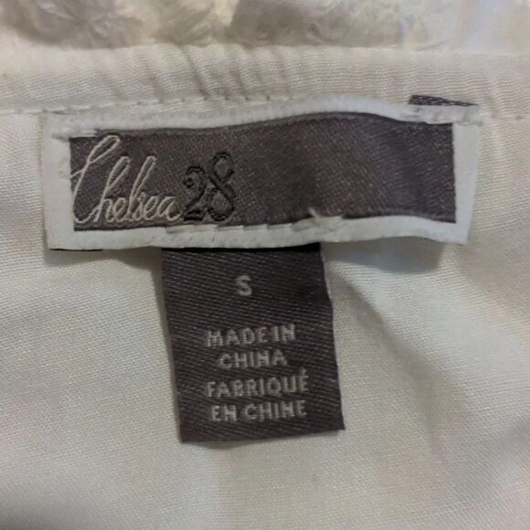 Chelsea28 Small White Criss Cross Mini Summer Dress - Picture 14 of 15